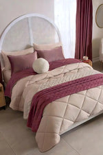 Edredón Queensize Girona +2 Funda +cojin+ Cubre Vianney Rosa - vista 1