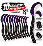 10 Señuelos Ribbontail Junebug Para Lobina Con Ajo Y Brillo - vista 5