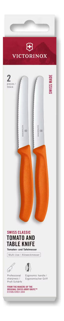 Victorinox Set De Cuchillos Para Cocina Dentados 2pz Naranja