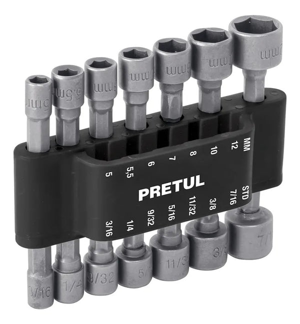 Juego De Dados P/ Taladro 14 Piezas Pretul 12844