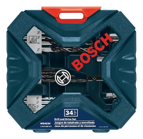 Set De Brocas Y Puntas 34 Piezas Bosch