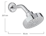 Regadera Redonda Ecologica Abs Brazo Y Chapeton Lujo Dica - vista 5