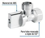 Llave Angular 1/2 X 1/2 1/4 De Vuelta Basic Foset 48028 - vista 2
