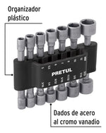 Juego De Dados P/ Taladro 14 Piezas Pretul 12844 - vista 2