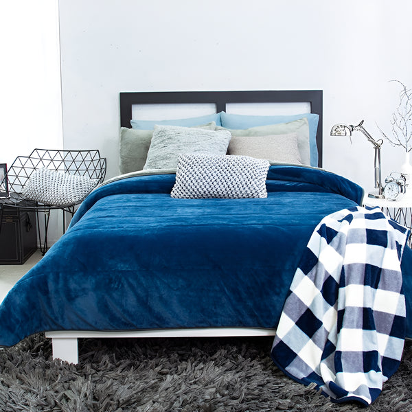 Cobertor Invernal Matrimonial Alaska Azul Vianney