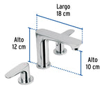 Mezcladora Para Lavabo Foset Riviera 45188 Cromado - vista 4