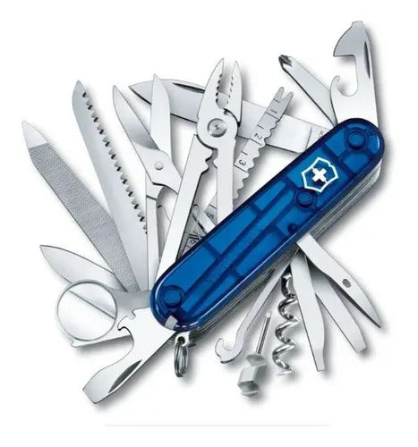 Navaja Victorinox Swiss Champ Azul Transparente 33 Funciones