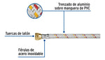 Manguera Para Gas, Aluminio 3/8 X 500 Cm Foset 24066 - vista 2