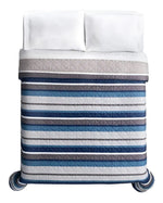 Edredón Novo Boston Matrimonial Ligero Vianney Azul Gris - vista 1