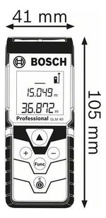 Medidor Láser Bosch Glm 40 Alcance 40m Con Estuche - vista 7