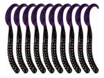 10 Señuelos Ribbontail Junebug Para Lobina Con Ajo Y Brillo - vista 1