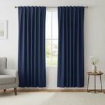 2 Cortinas Viasoft Azul Marino 1.18 M X 1.80 M Vianney - vista 3