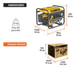 Generador Portátil 1 Kw Monofásico Motor A Gasolina Pretul - vista 8