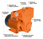 Bomba De Agua Periférica 1/2 Hp 30 M 40 L/min 127 V Truper - vista 3