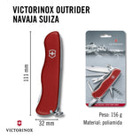 Navaja Multiherramienta Victorinox Outrider Roja Con 14 Funciones Rojo - vista 3
