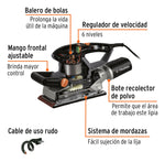 Lijadora Orbital Lior-1/2nx 360w 60 Hz Truper 15090 - vista 2
