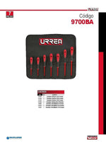 Juego De 7 Destornilladores Bimaterial 1000 Volts Urrea - vista 2