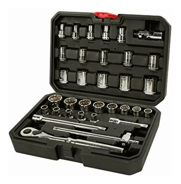 Kit De Dados Y Accesorios 33 Piezas Urrea 5200cb