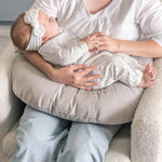 Almohada Washed Gris De Lactancia Ergonómica Vianney - vista 3