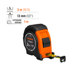 Flexómetro Gripper contra impactos 3 m cinta 13 mm, Truper - vista 5