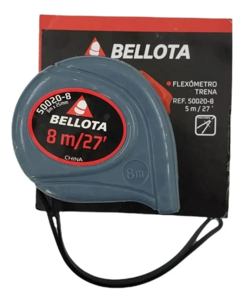 Flexómetro de 8 Metros de Doble Impresión Bellota