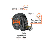 Flexómetro contra impactos 5.5 m, Cinta Negra 25 mm, Truper - vista 3