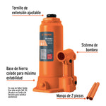 Gato hidráulico de botella de 6 Ton - vista 2