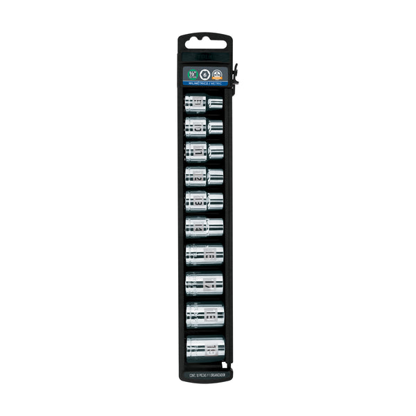 Juego de 10 dados cuadro 1/2" mm