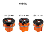 Juego de 4 tarrajas para tubo de 1/2" a 1" - vista 2