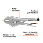 Pinza de presión 10" mordaza recta, Truper - vista 2