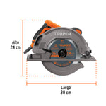 Sierra circular 7-1/4", 1750W, TRUPER PRO - vista 2
