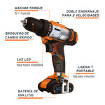 Taladro 3/8", 12V, 1 batería 2Ah, PRO - vista 2