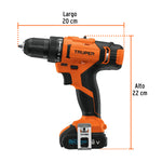 Taladro 3/8", 12V, 1 batería 2Ah, PRO - vista 3