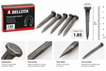 Clavos Para Herrar 1.85" 100 Pzas Para Caballo Bellota - vista 2