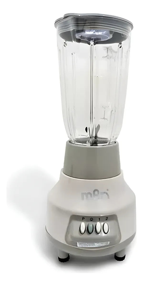 Licuadora Vaso Plástico 1.5l 3 Vel Blanco Lpp-1010 Man Blanco